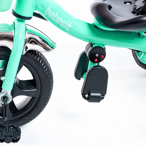 Triciclo Con Manija & Canasto Verde Sl 1701 - Bebesit