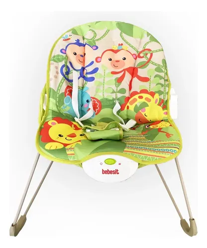 Mecedora Musical Bebesit 8203-c Con Vibracion Verde Verde