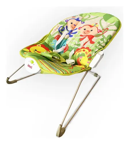 Mecedora Musical Bebesit 8203-c Con Vibracion Verde Verde