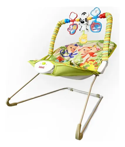 Mecedora Musical Bebesit 8203-c Con Vibracion Verde Verde