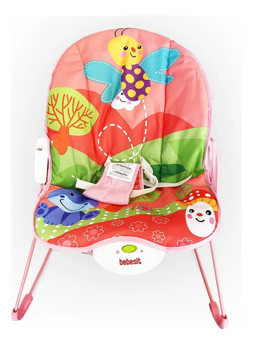 Mecedora Musical Bebesit 8203-b Con Vibracion Rosa Rosa