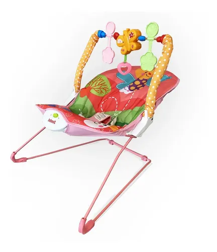Mecedora Musical Bebesit 8203-b Con Vibracion Rosa Rosa