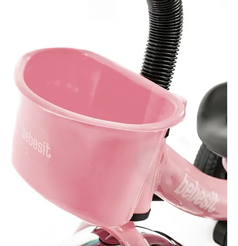Triciclo Bebesit Sl-1701-d C/manija Empuje Rosa Rosa
