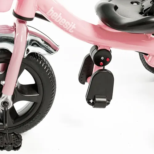 Triciclo Bebesit Sl-1701-d C/manija Empuje Rosa Rosa