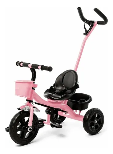 Triciclo Bebesit Sl-1701-d C/manija Empuje Rosa Rosa