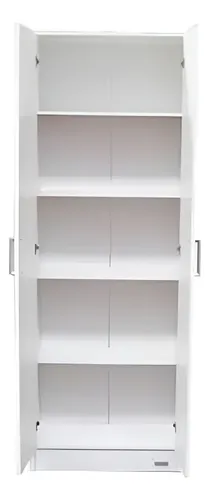 Mueble Multifunción 0.61x1.83 Melamina Platinum 2p 4e Blanco Blanco