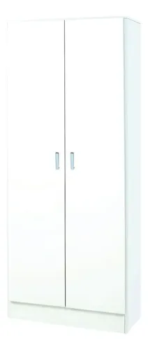 Mueble Multifunción 0.61x1.83 Melamina Platinum 2p 4e Blanco Blanco