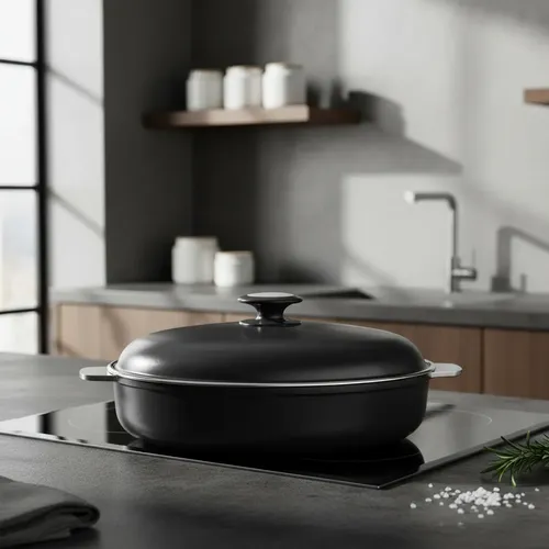 Paellera Antiadherente 32cm Negra - Avelino Gourmet Color Negro