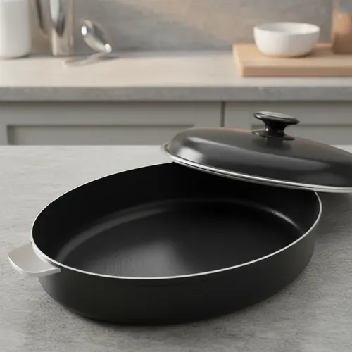 Paellera Antiadherente 32cm Negra - Avelino Gourmet Color Negro