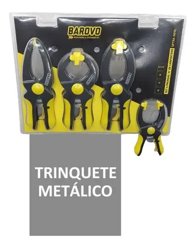 Juego 4 Prensas De Mano Ajustable Tipo A Carpinteria Barovo