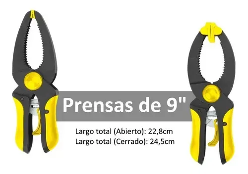 Juego 4 Prensas De Mano Ajustable Tipo A Carpinteria Barovo