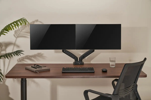 Soporte Escritorio Onebox Doble Brazo 17 A 32 Negro