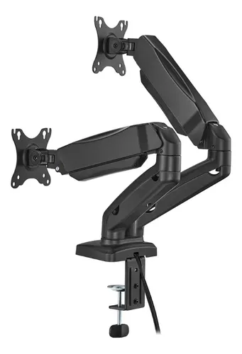 Soporte Escritorio Onebox Doble Brazo 17 A 32 Negro