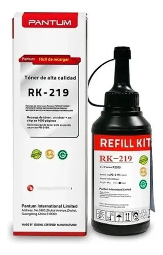 Toner Pantum Original Pd219 P/p2509w-m6509nw-m6559nw Negro
