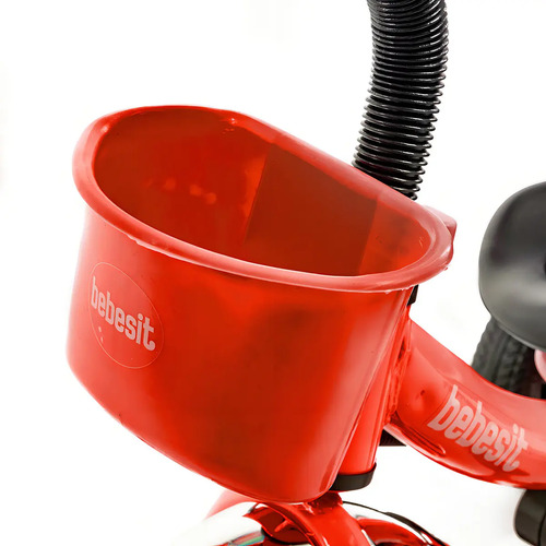Triciclo Bebesit Sl-1701-b C/manija Empuje Rojo Rojo