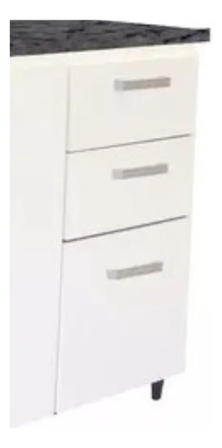 Bajo Mesada 1.40 X 0.58 Melamina Platinum 2p 3c 300603 Blanc Blanco