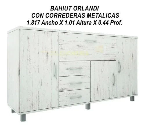 Bahiut 1.80 Melamina Orlandi 4p 3c 546 Venecia Venecia