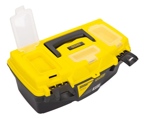 Caja Herramientas 15 Barovo Schp01-15 39*22*19 Cm Doble Cierre Tres Compartimientos Amarillo
