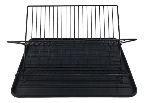 Escurreplatos Secaplatos Escurridor Plegable Negro Tijera