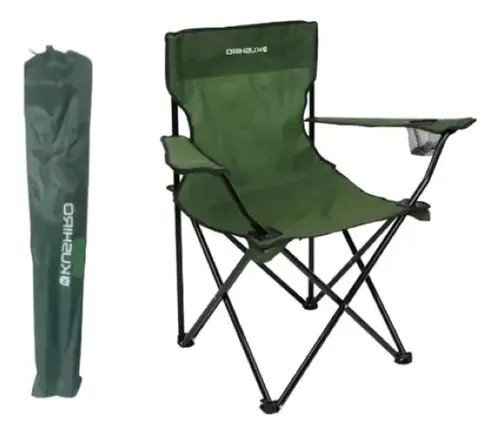 Sillon Director Kushiro Scd02ve Plegable C/apoya Vasos Verde Verde