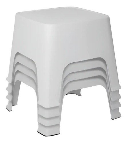 Mesa Plastica 0.40 Avelino Sunset Cuadrada Apilable Reforz. Blanco
