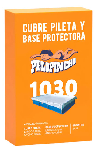 Cubrepileta Y Base Pelopincho 1030  185 X 270 Azul