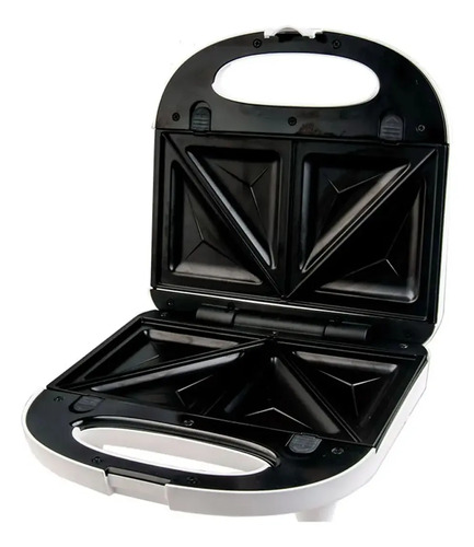 Sandwichera Electrica 2 En 1 Wafflera Antiadherente Blanca Blanco