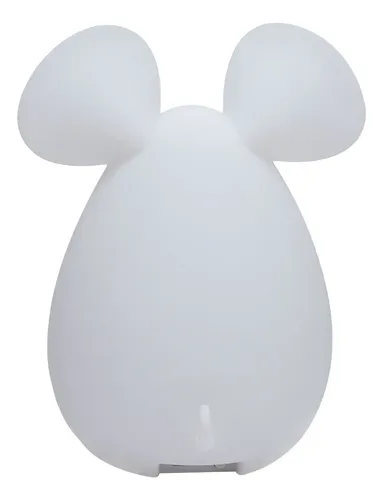 Set X2 Lampara Luz Led Infantil Raton Silicona 8 Colores Usb Varios Ratón