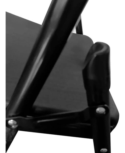 Silla Plegable Pro Kushiro Para Exterior E Interior Negra Color Negro
