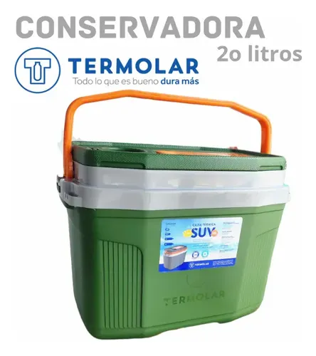 Heladera Conservadora Termolar De 20 Litros Playa Camping Verde