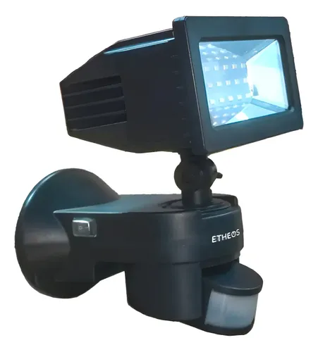 Reflector Solar Exterior Jardines Etheos Luz Fría Led Negro Blanco Frío