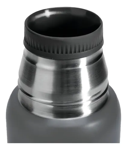 Termo Kushiro 750 Ml Acero Doble Capa 24hs 3/4 Litro Gris Gris