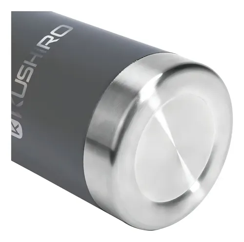 Termo Kushiro 750 Ml Acero Doble Capa 24hs 3/4 Litro Gris Gris