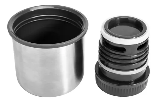 Termo Kushiro 750 Ml Acero Doble Capa 24hs 3/4 Litro Gris Gris