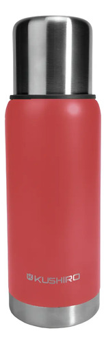Termo Kushiro 750 Ml Acero Doble Capa 24hs 3/4 Litro Rojo Rojo