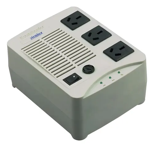Estabilizador Atomlux H1000a 3 Tomas Rango 185-240v  Blanco