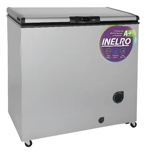 Freezer Horizontal Inelro Inverter Fih-270 215 Litros Plata