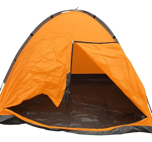 Carpa Igloo 4p Camping Outdoors Profesional Polyester Naranja