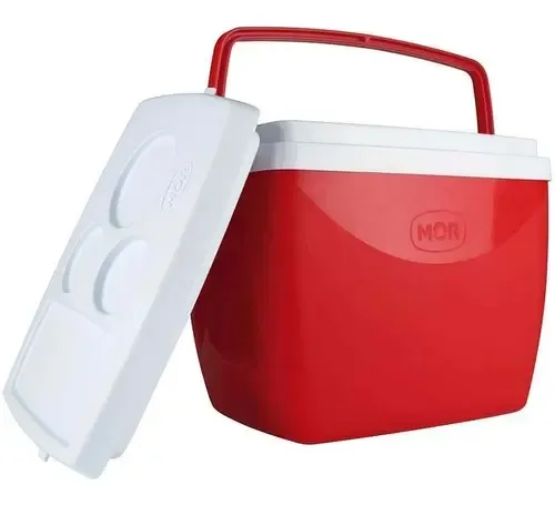 Conservadora Térmica Camping Mor De 18 Litros Color Rojo