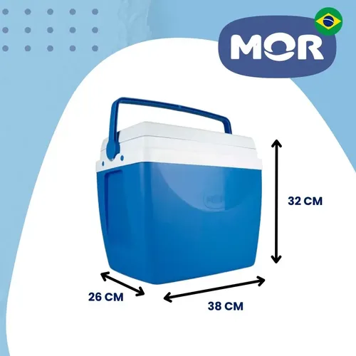 Conservadora Térmica Camping Mor De 18 Litros Color Azul Azul