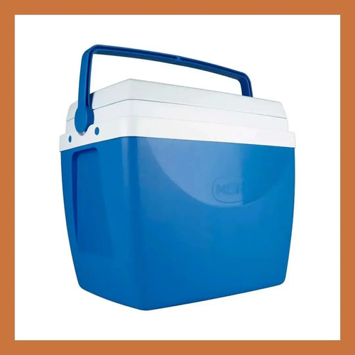Conservadora Heladera 34 Litros Portátil Camping Playa Frio Color Azul