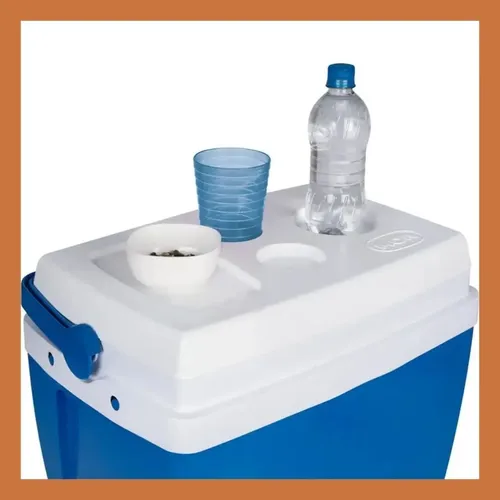 Conservadora Heladera 34 Litros Portátil Camping Playa Frio Color Azul