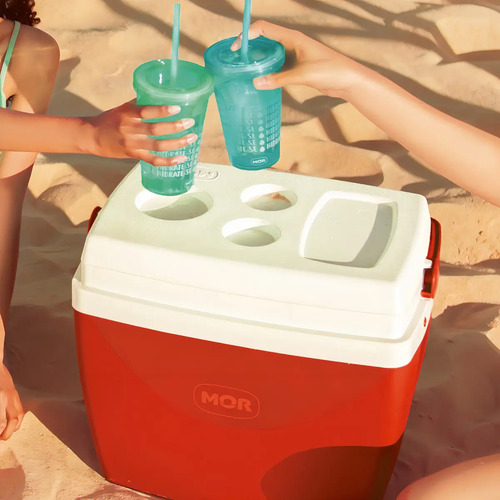 Caja Frigorífica De 34 Litros Mo Color Red Rojo
