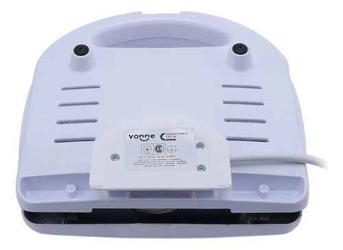 Sandwichera Vonne Csai-1pbl 750w C/2 Bandejas Color Blanco