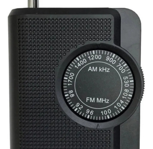 Radio Portatil Am Fm Philco Prc38 De Bolsillo A Pilas Color Negro