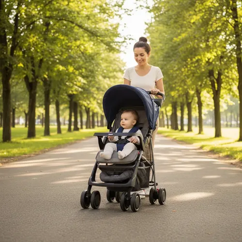 Coche Cuna Bebesit Eos Travel System De Paseo Con Huevito Azul Oscuro