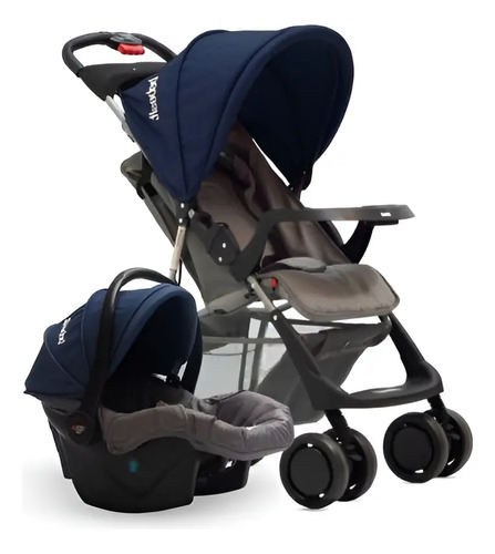 Coche Cuna Bebesit Eos Travel System De Paseo Con Huevito Azul Oscuro