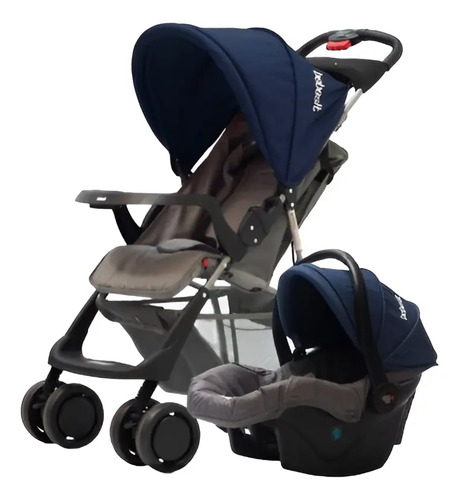 Coche Cuna Bebesit Eos Travel System De Paseo Con Huevito Azul Oscuro