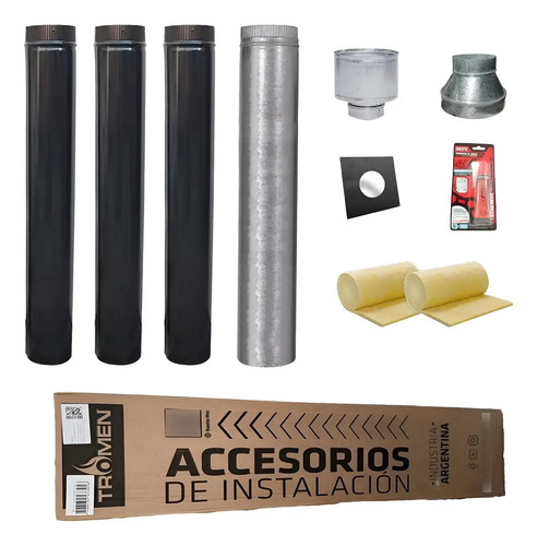 Kit De Instalación Techo De 6  Enlozado Tromen
