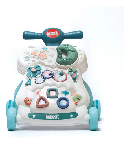 Caminador Musical Celeste Bebesit 1226 Con Panel Didactico Celeste